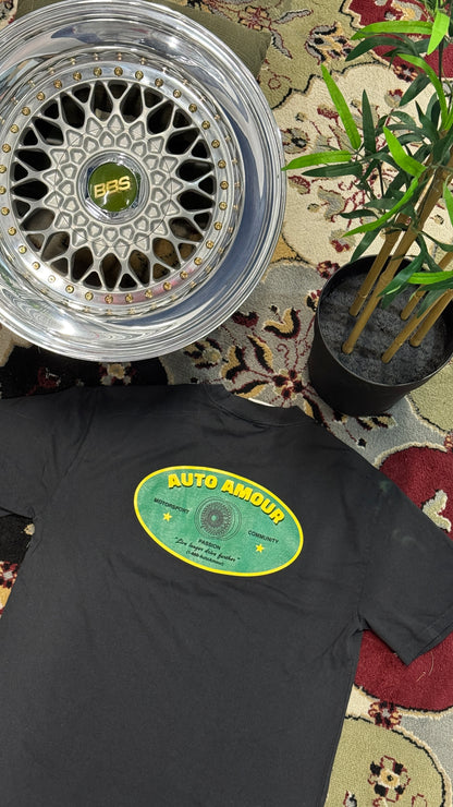 AA CLASSIC WHEEL TEE BLACK