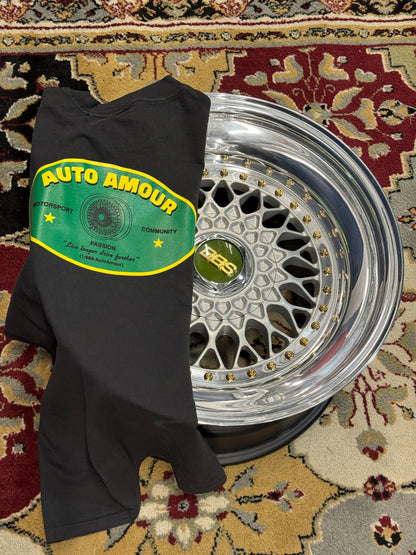 AA CLASSIC WHEEL TEE BLACK