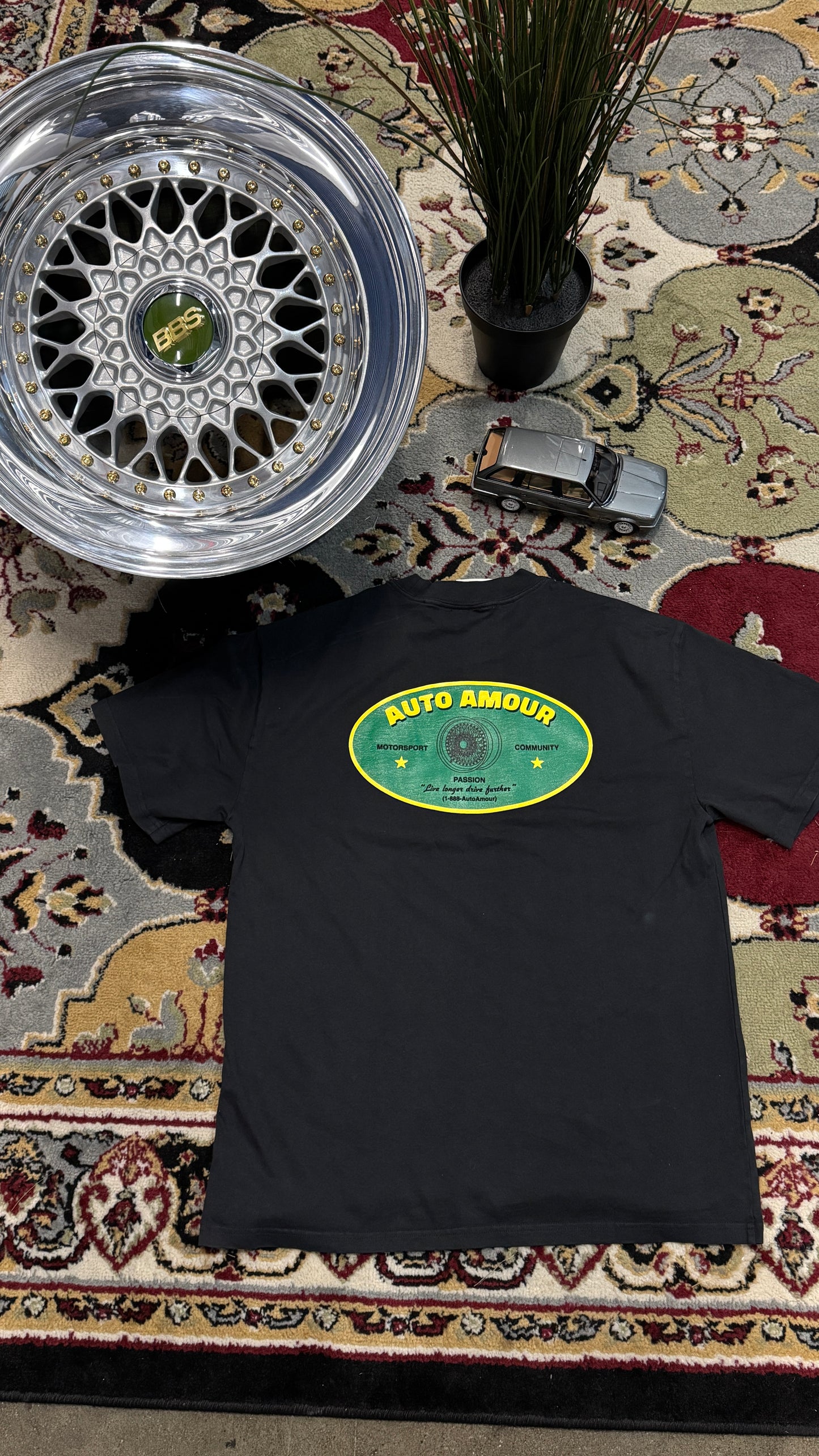 AA CLASSIC WHEEL TEE BLACK