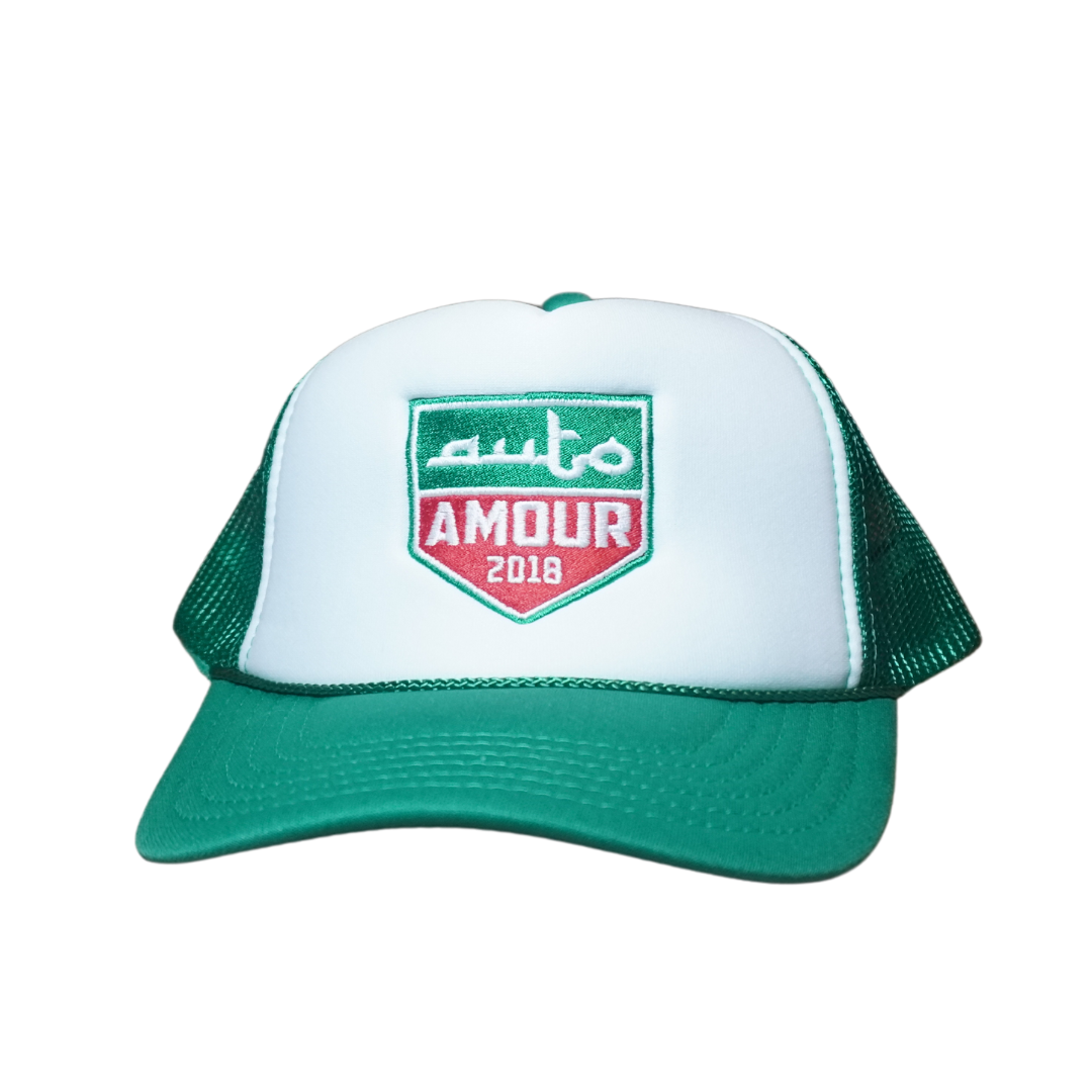 Auto Amour Green Trucker