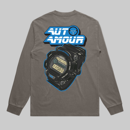 AA SHOCK T SHIRT GRAY L/S
