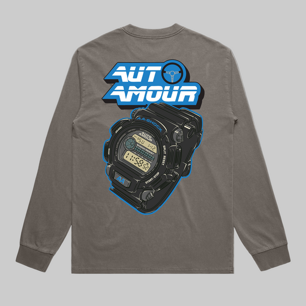AA SHOCK T SHIRT GRAY L/S