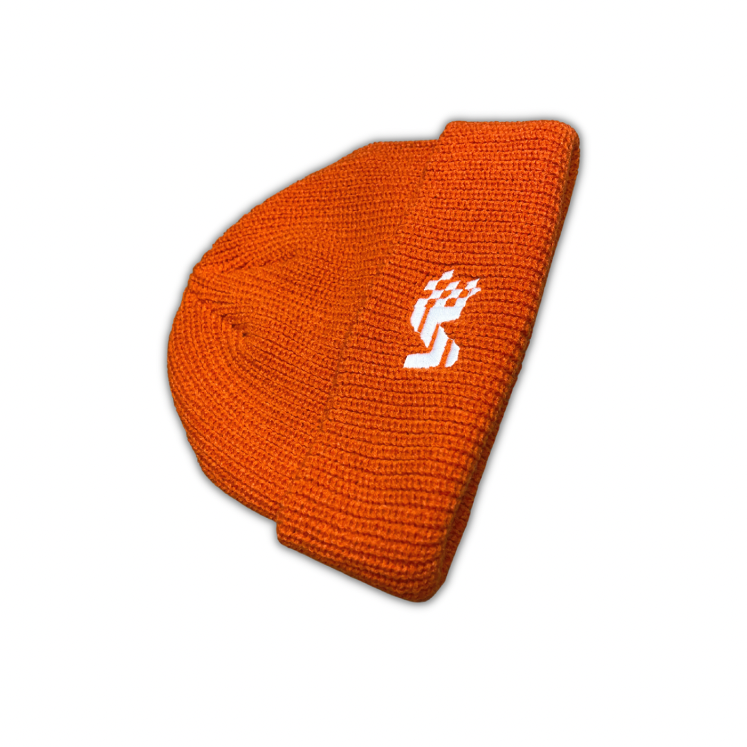 Auto Amour Flag Beanie Orange