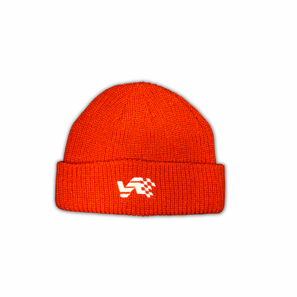 Auto Amour Flag Beanie Orange