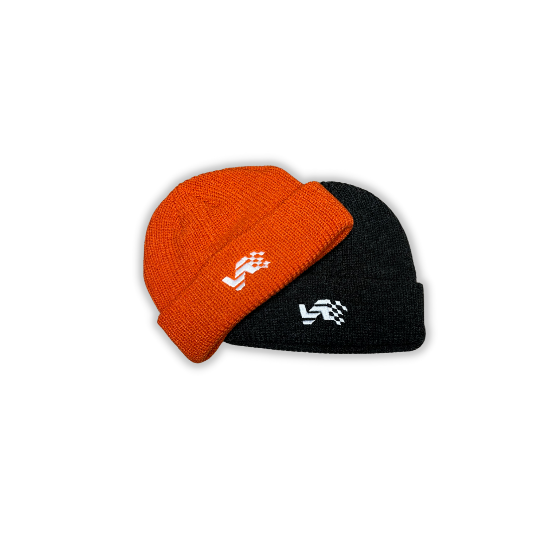 Auto Amour Flag Beanie Orange